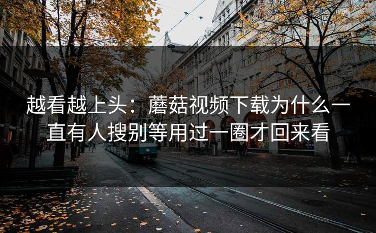 越看越上头：蘑菇视频下载为什么一直有人搜别等用过一圈才回来看